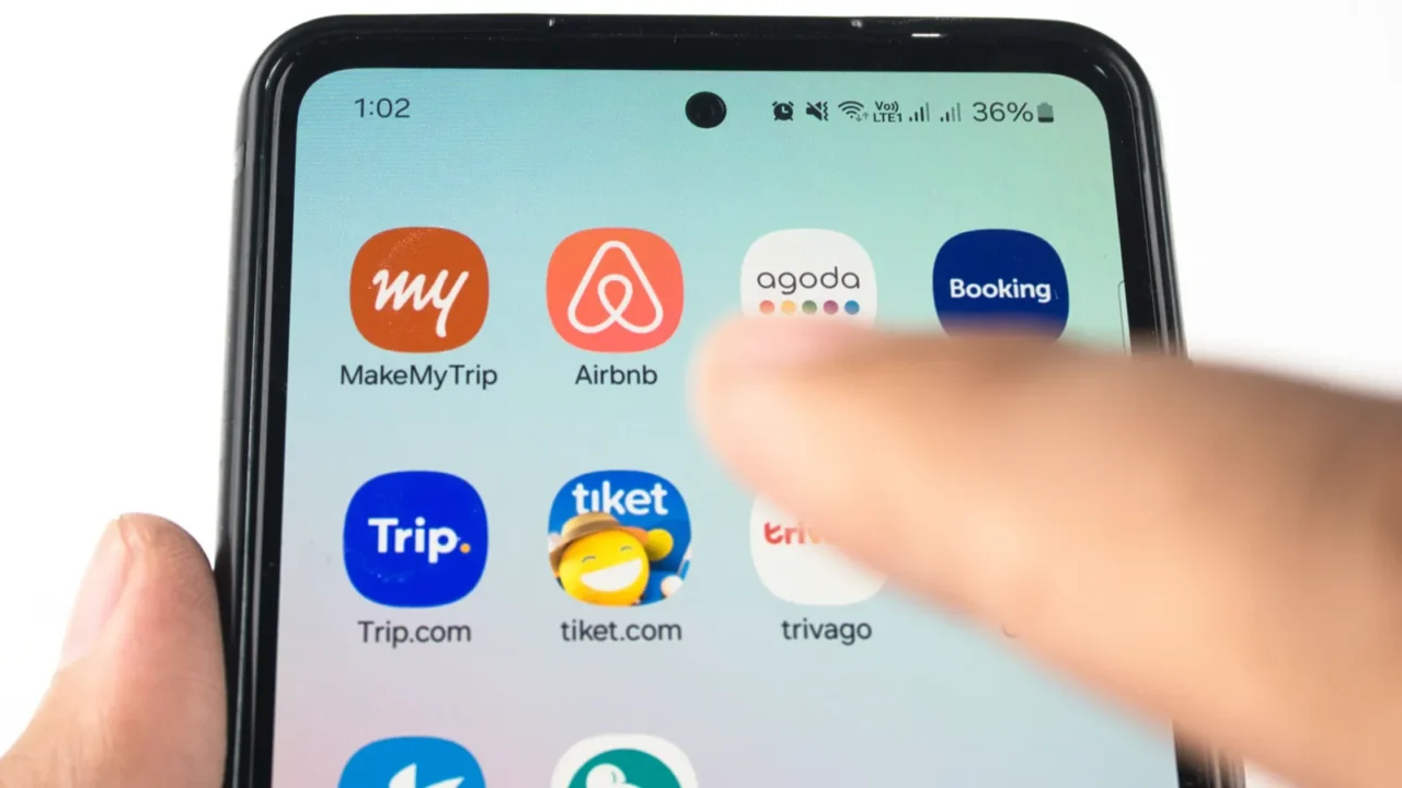 jakarta indonesia  february 2025 15 closeup smartphones display showing