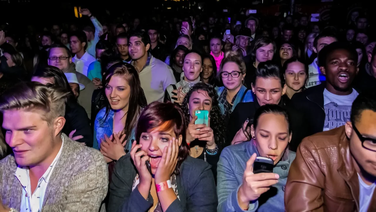 johannesburg south africa  april 24 2014 crowd of young
