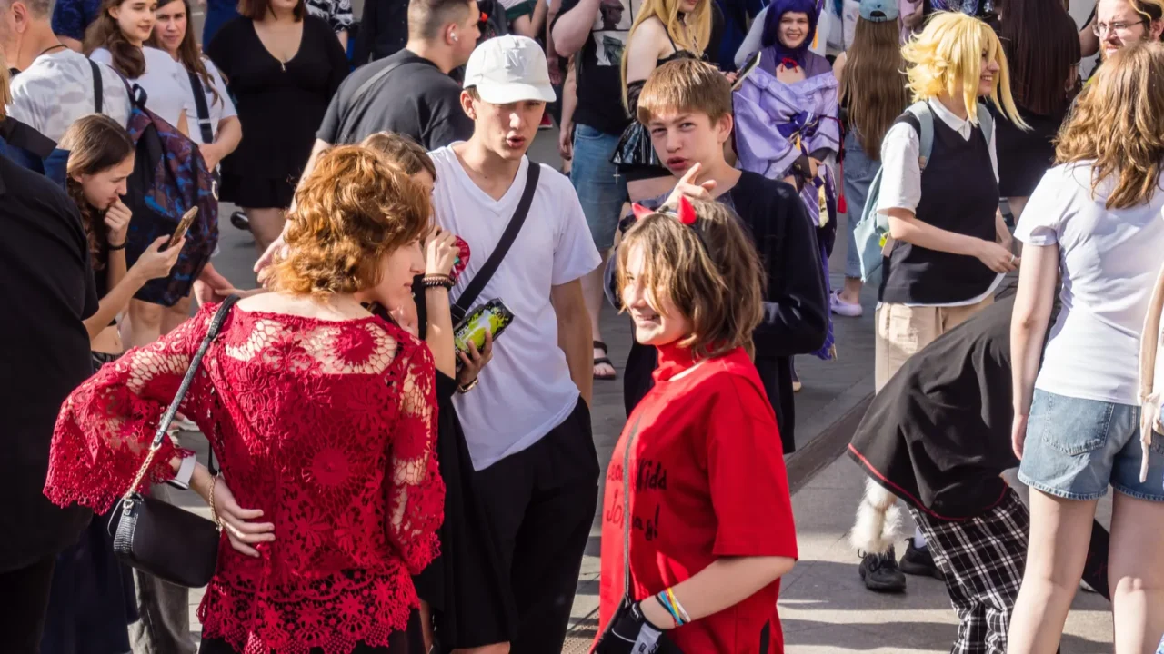 kharkiv ukraine july 5 2025 cosplay party in the streets