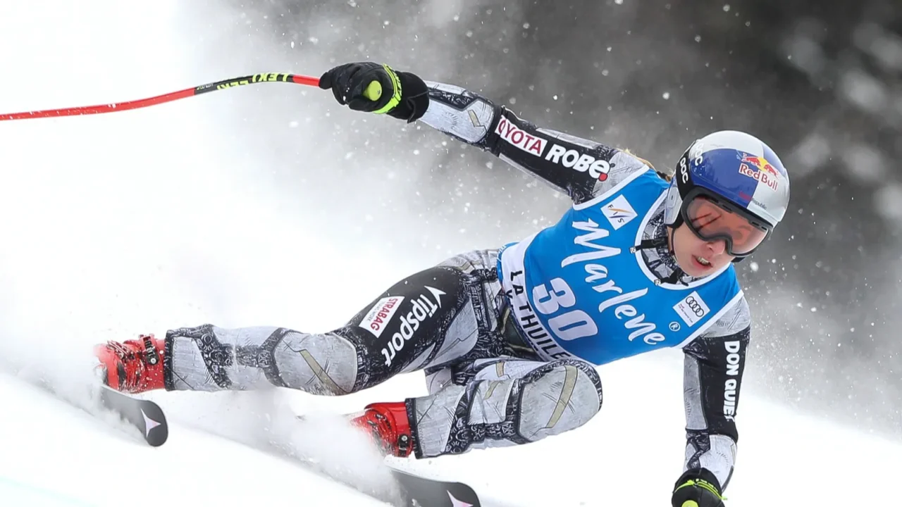 ledecka ester cze 6th classified during fis ski world cup