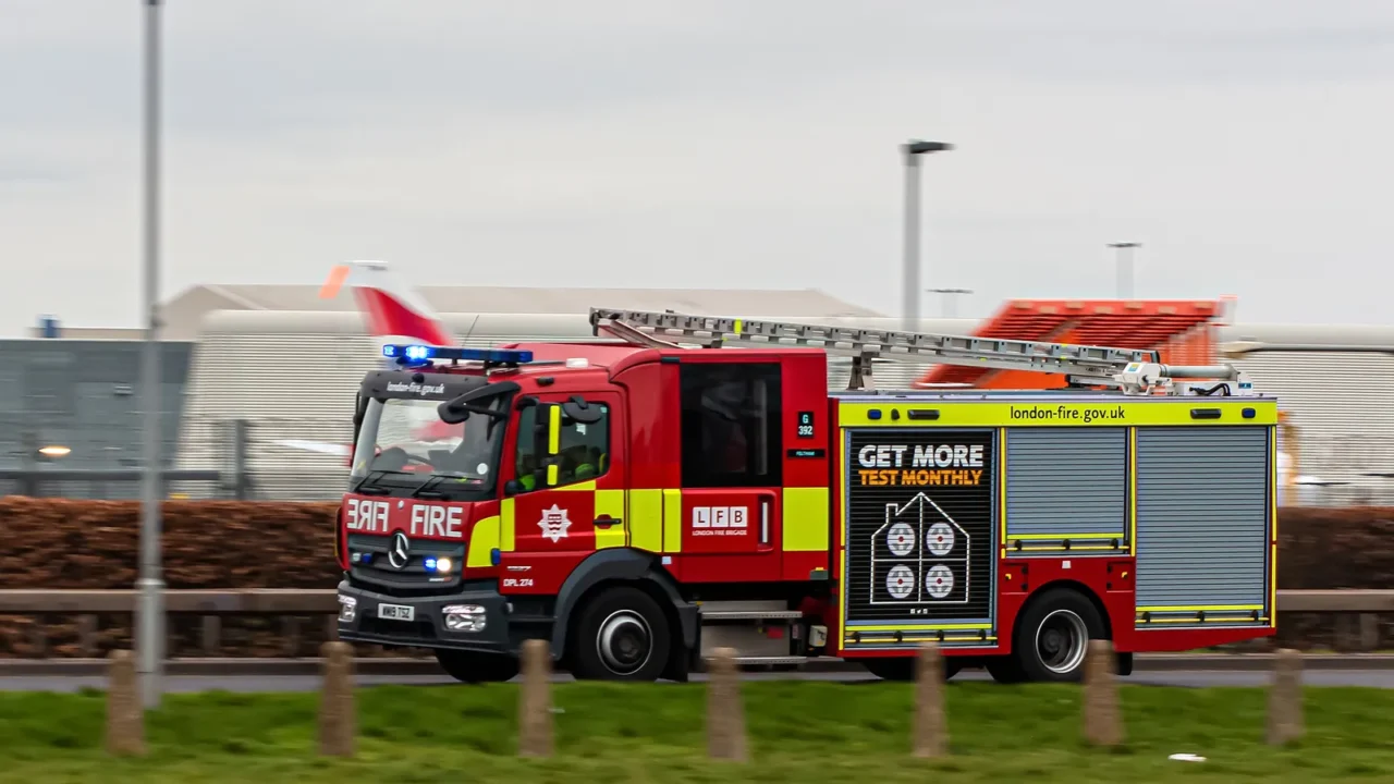 london uk  march 4 2023 londons fire engine on