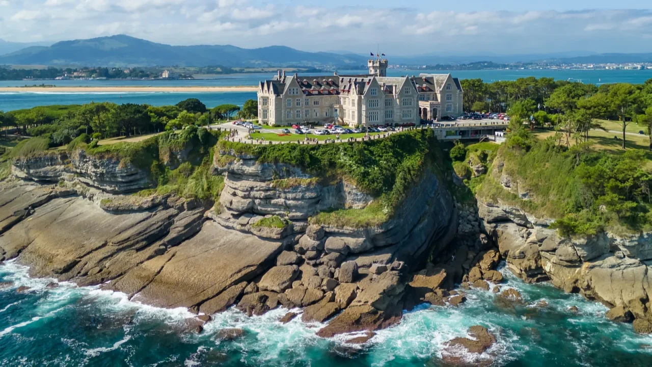 magdalena peninsula santander cantabria northern spain aerial view of magdalena