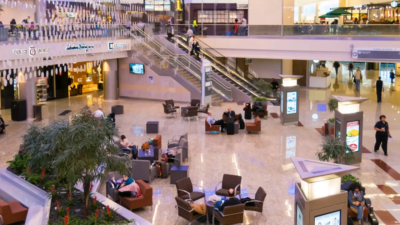 maynard jackson international terminal on atlanta airport usa