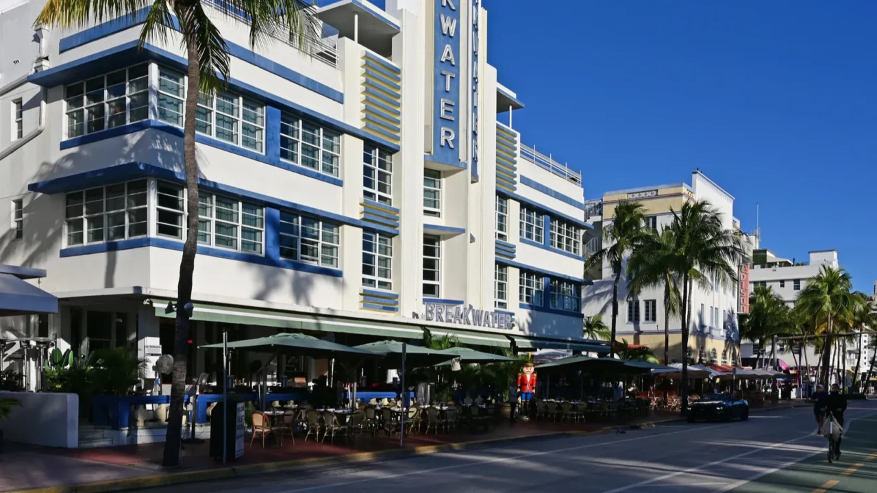 miami beach florida  january 7 2023  art deco