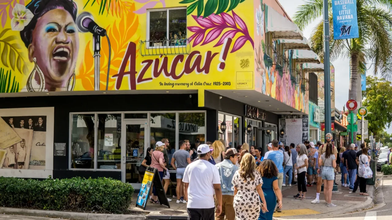 miami fl  us  feb 10 2024 tourists walking