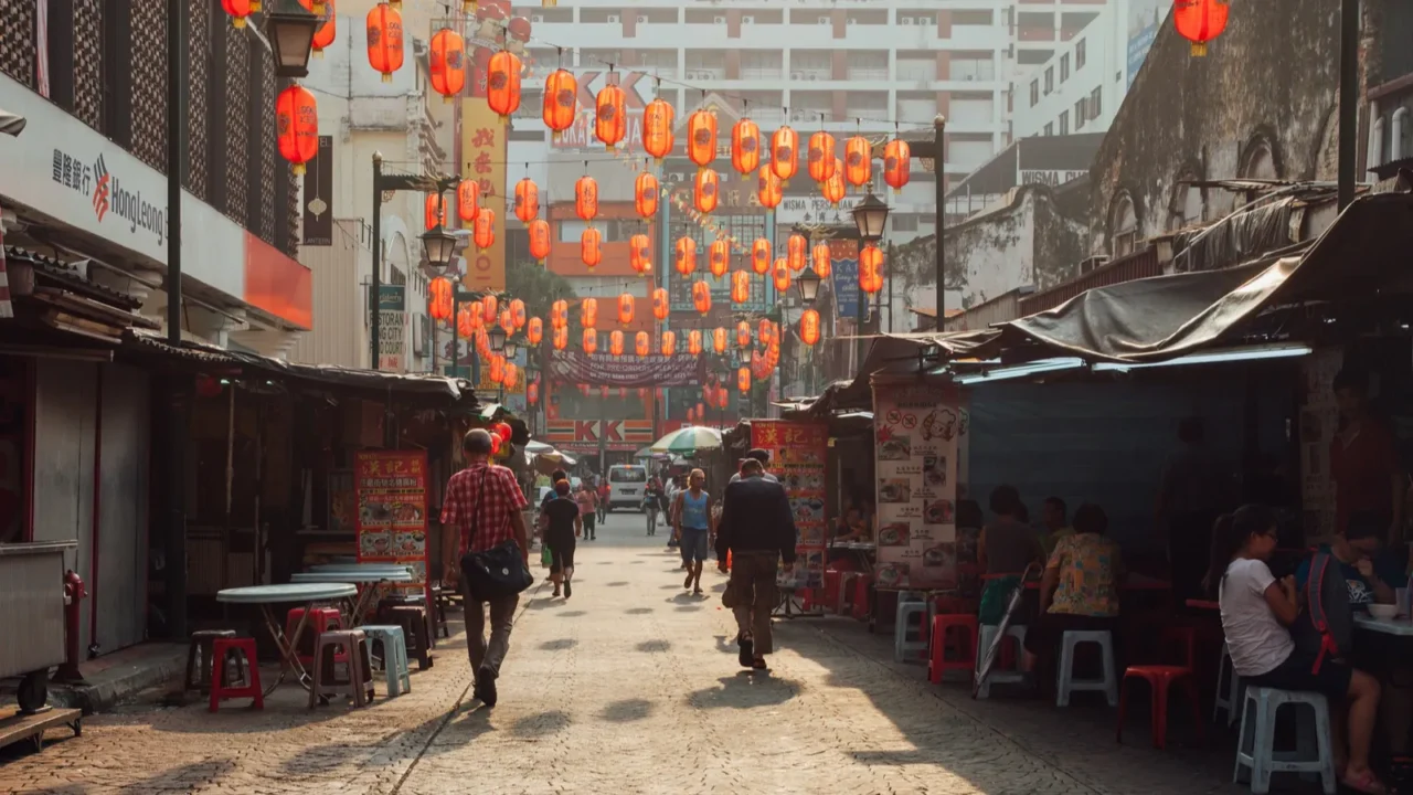 morning in chinatown kuala lumpur malaysia