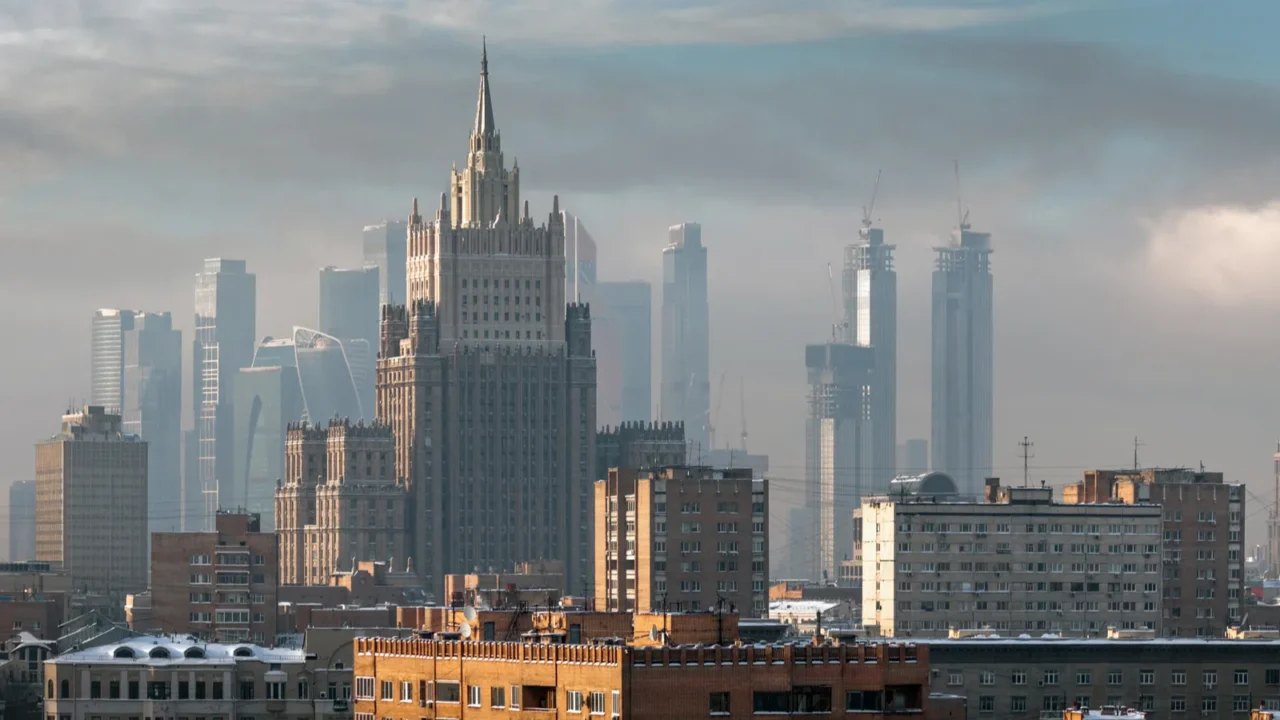 moscow russia  january 18 2021 view of moscow in