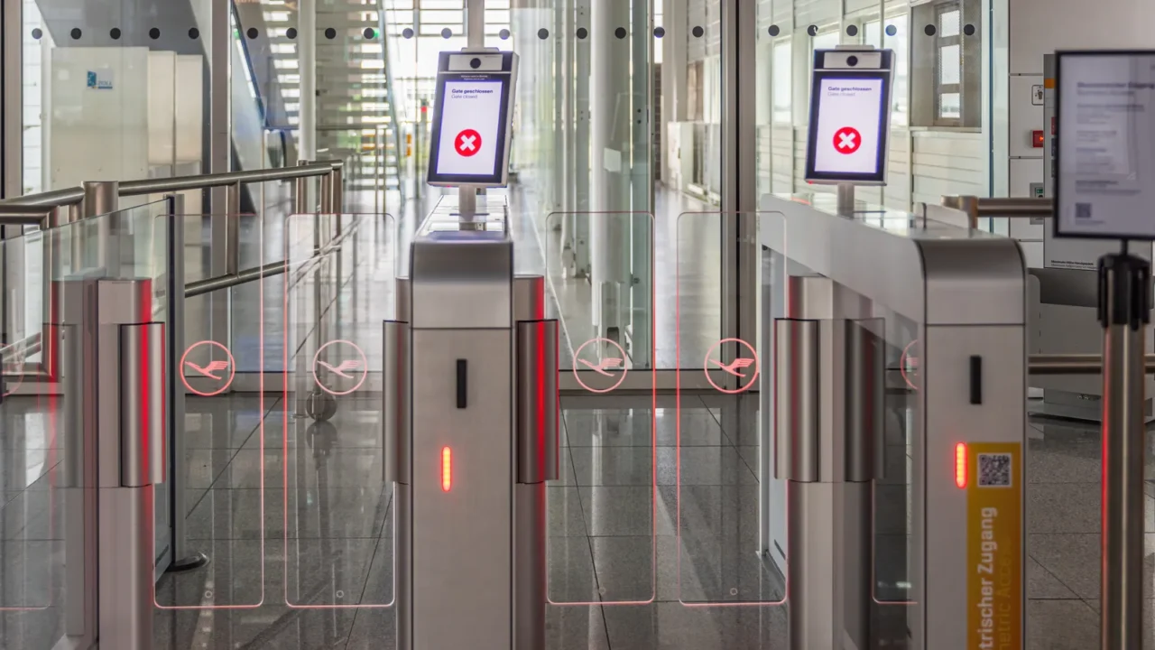 new biometric boarding gate at munich airport