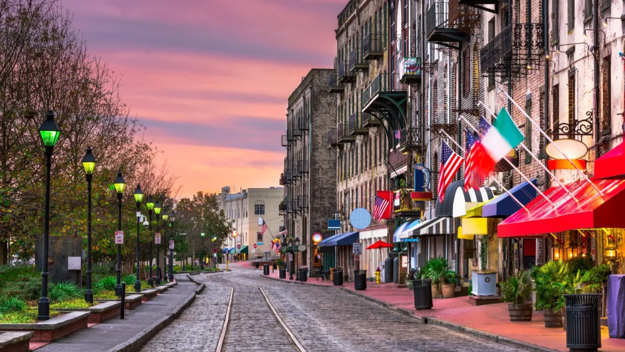 river street in savannah georgia