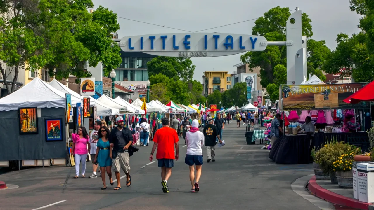 san diegoca  may 182014little italy is a hilly area