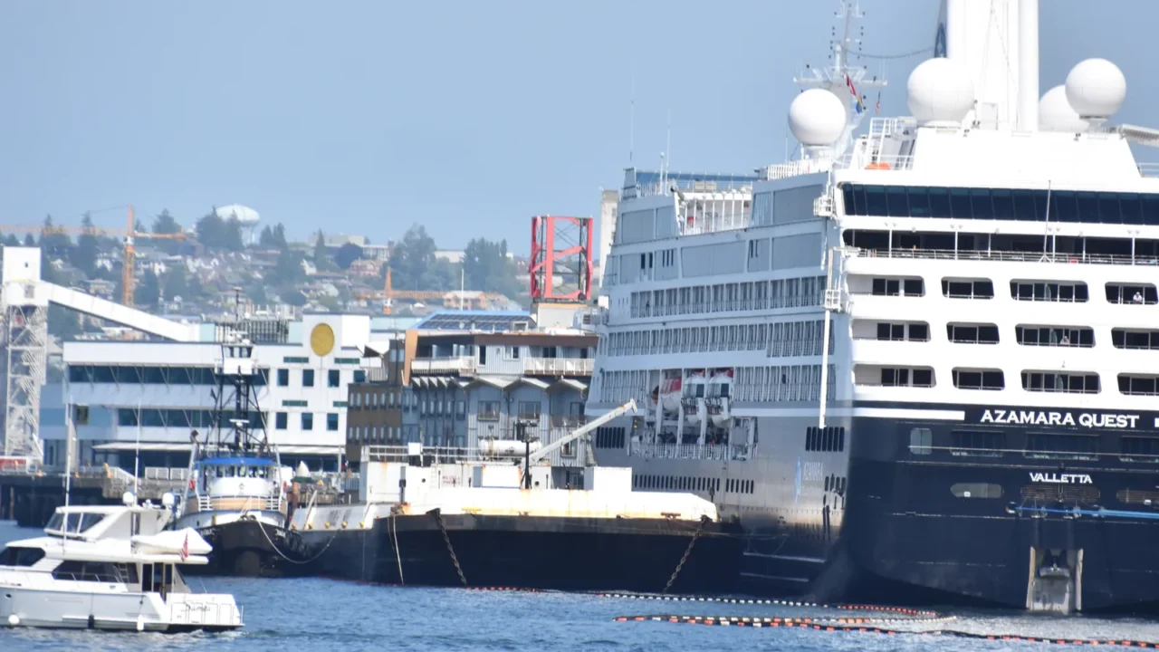 seattle wa  jun 13 azamara quest cruise ship docked