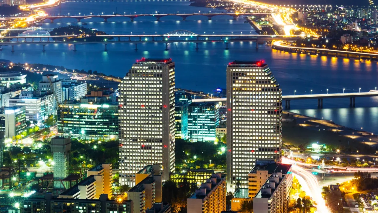 seoul skyline at night