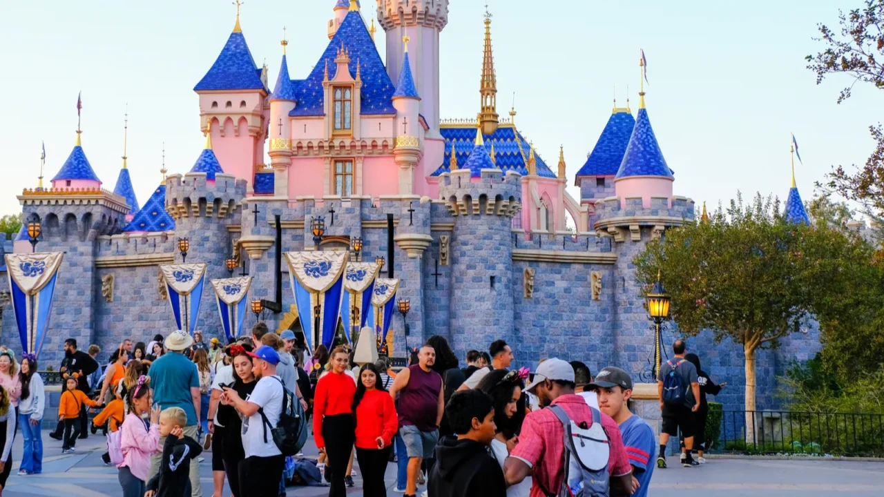 sleeping beauty castle at disneyland in anaheim orange county california