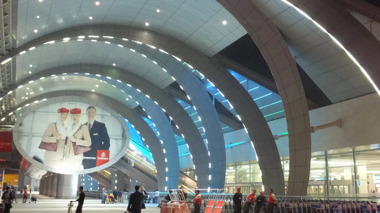 terminal 3 emirates at dubai international airport in the uae