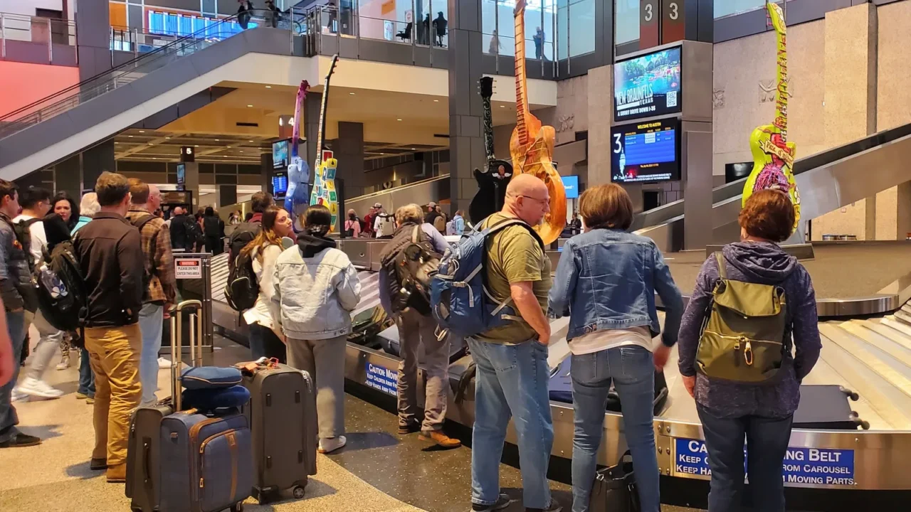 texas usa  april 4 2024  the baggage pickup