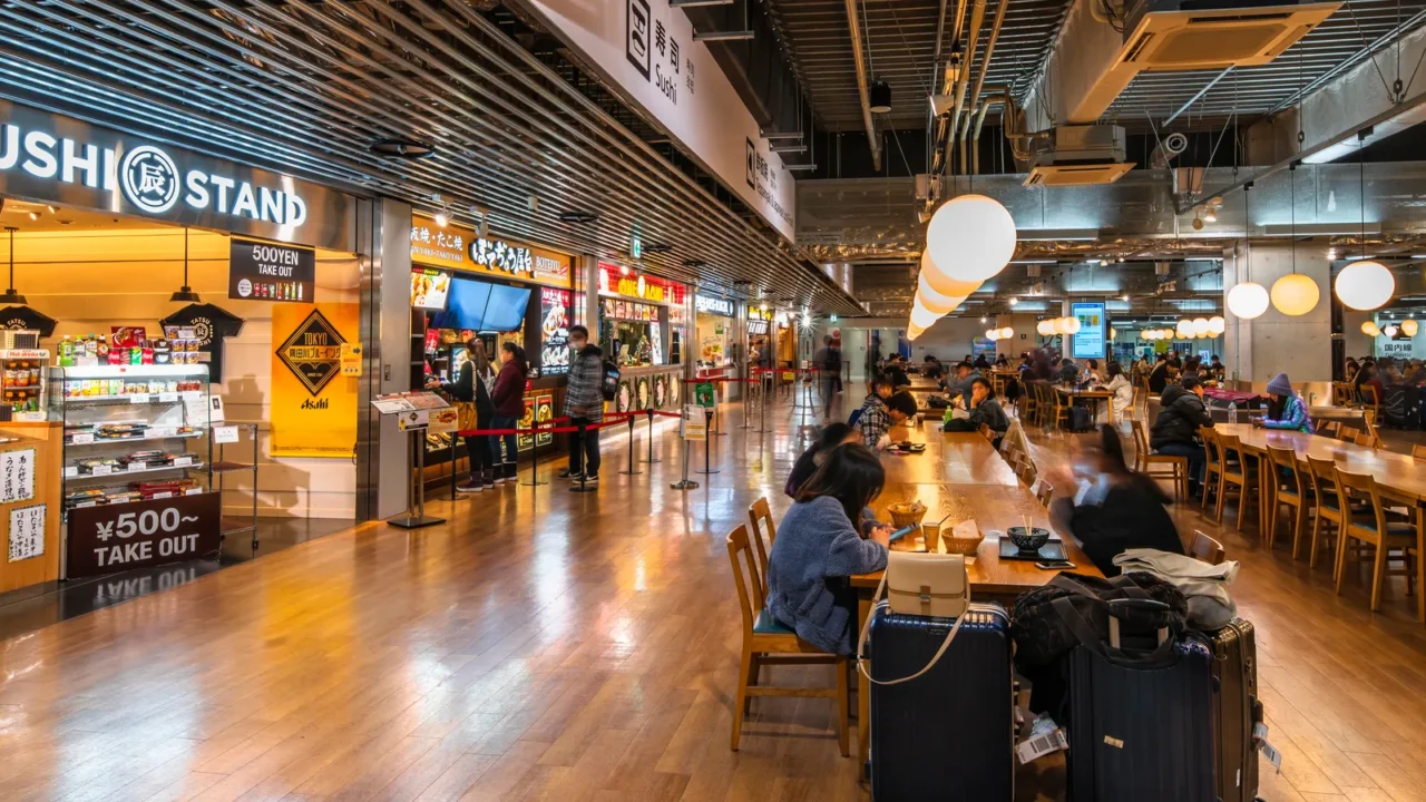 tokyo japan december 06 2019 japanese restaurants of sushi