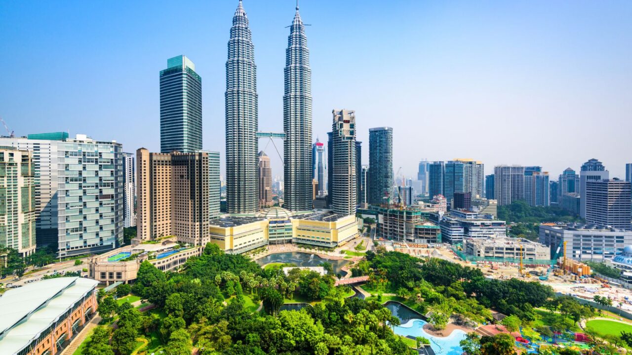 Kuala Lumpur, Malaysia City Center skyline.