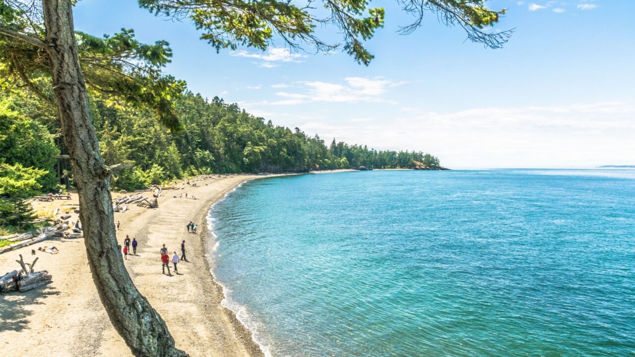 Beach at Deception Pass state park