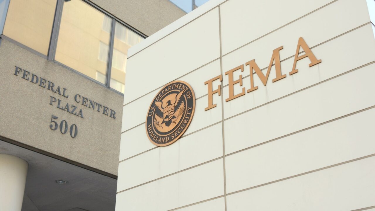 WASHINGTON, D.C. - OCTOBER 12: FEMA US Department of Homeland Security exterior estbalishing shot in Washington, D.C on October 12, 2024.