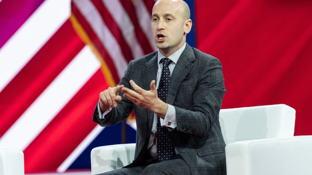 Stephen Miller, America First Legal speaks on the 3rd day of CPAC Washington, DC conference at Gaylord National Harbor Resort Convention on March 4, 2023
