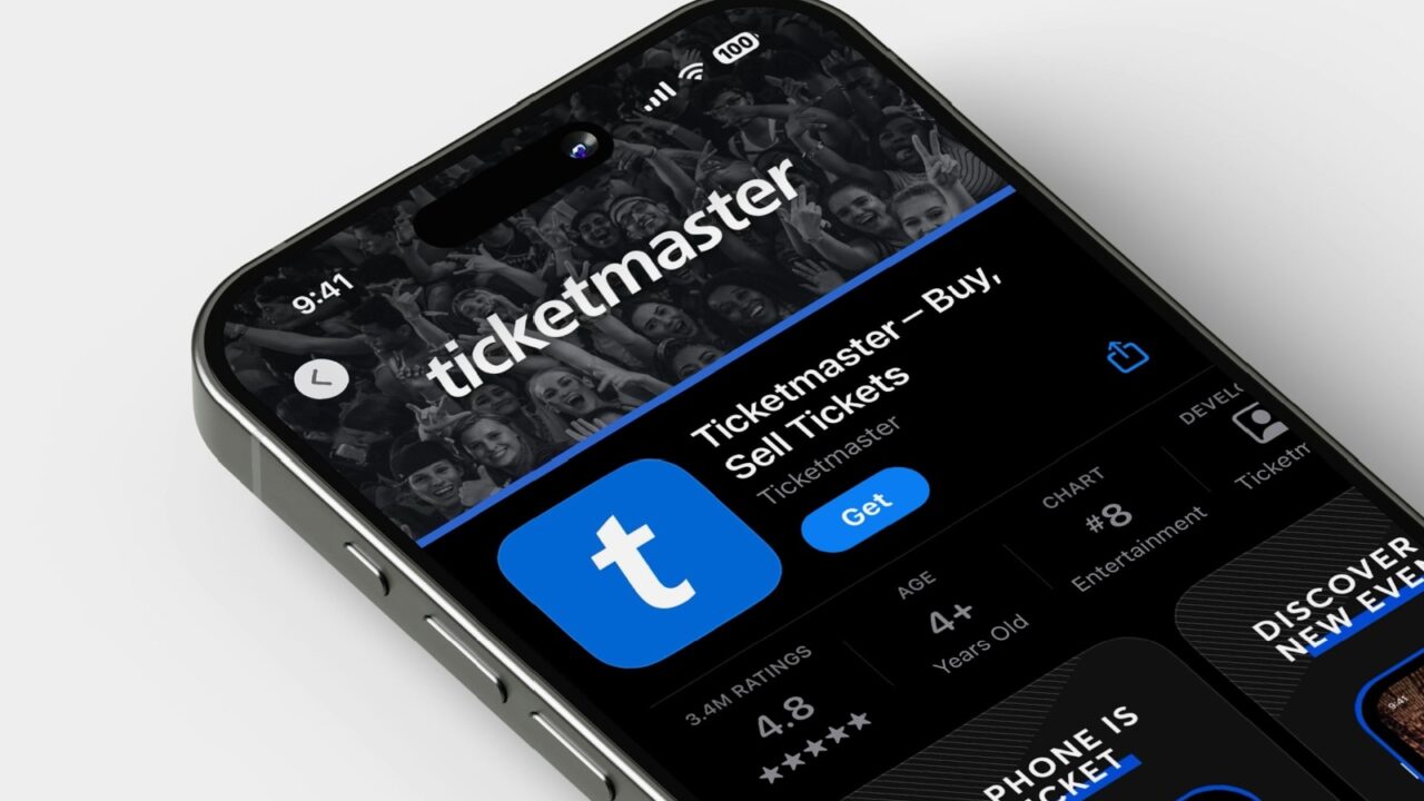 TicketMaster, a live event ticketing platform, mobile app displayed on the screen of a smartphone - Dallas, TX - JANUARY 17, 2024