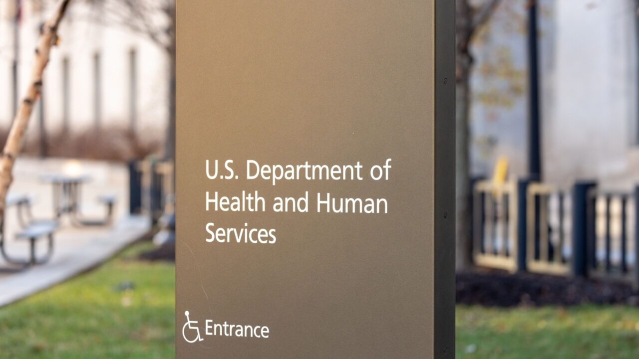 Headquarters Sign US Department of Health and Human Services - HHS