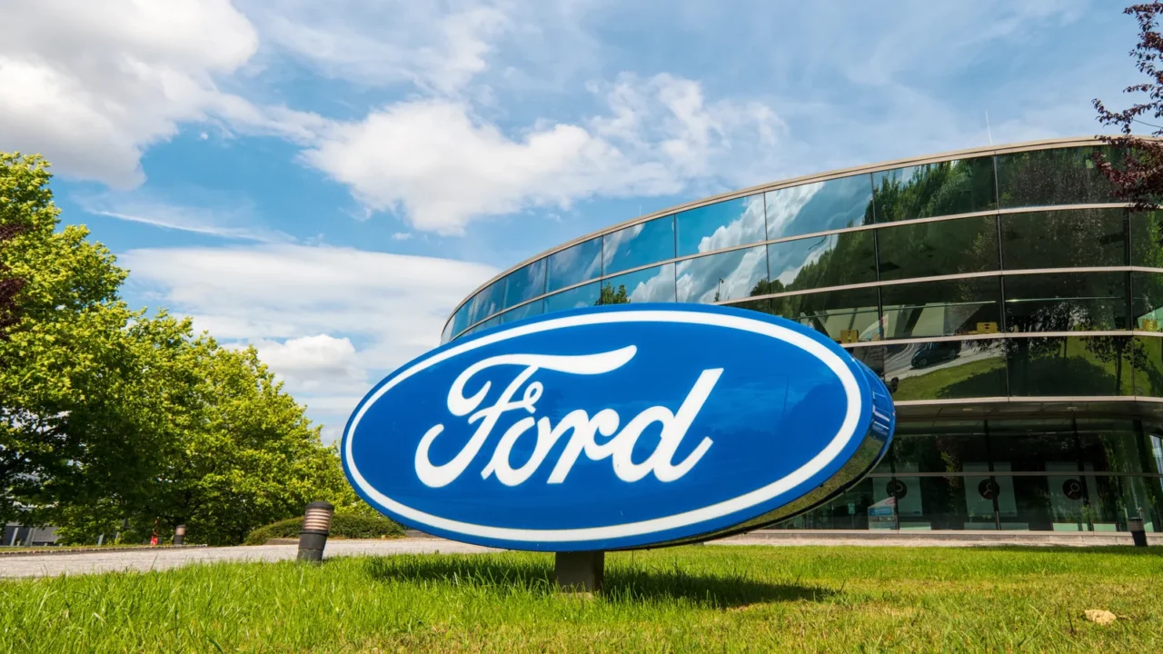 aachen germany april 2017 ford logo on a company building