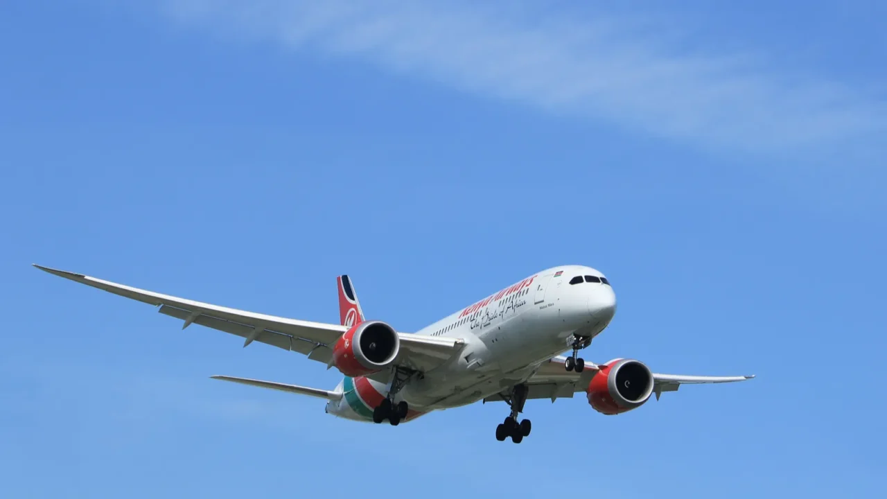 amsterdam the netherlands  april 19th 2018 5ykzc kenya airways