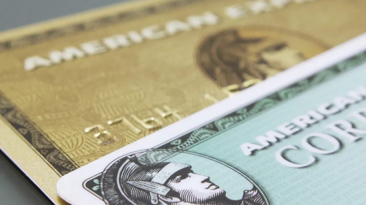 buenos airesargentine  april 09 2020 closeup of american express