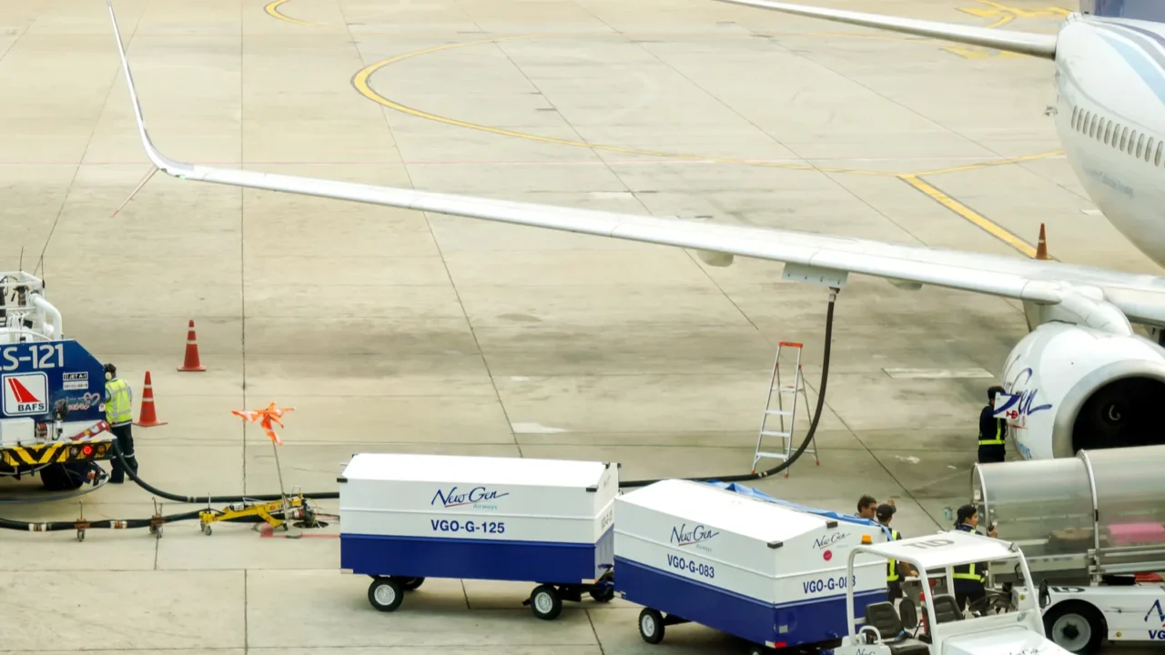 bangkok thailand 11 february 2018 new gen airline ground