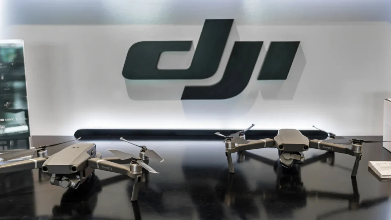 bangkok thailand  june 2020  dji logo and
