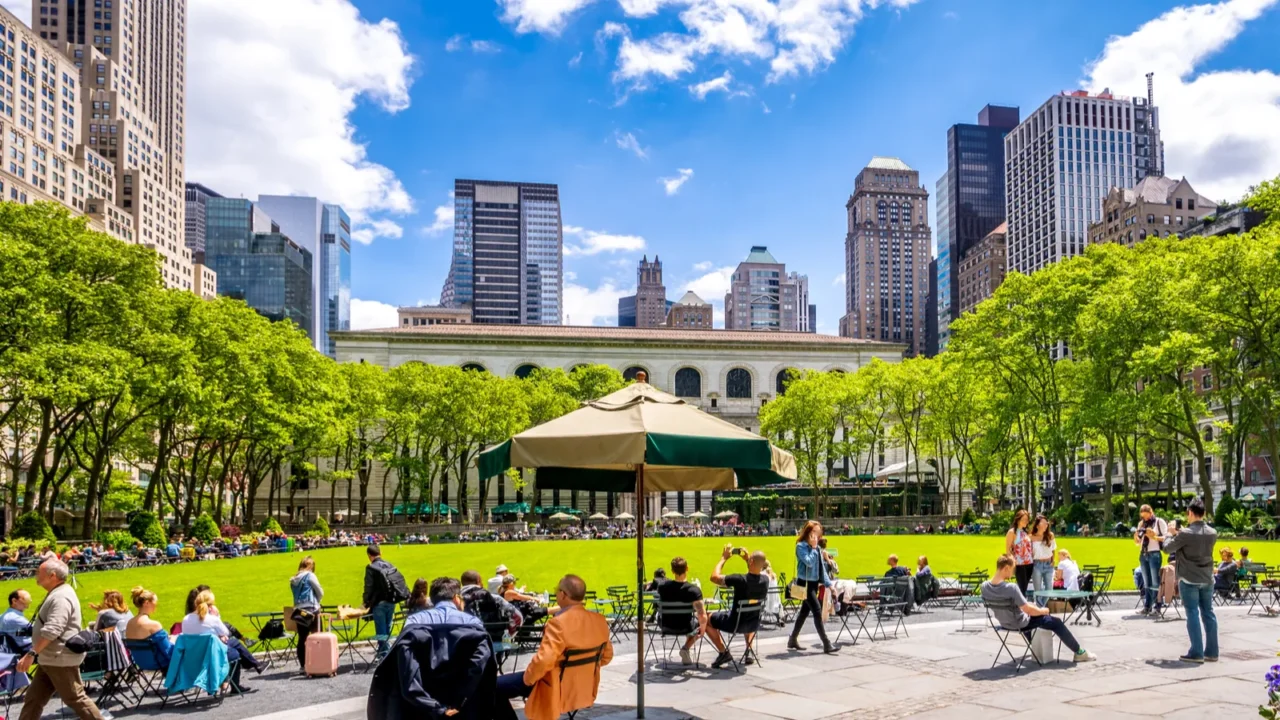 bryant park new york city usa