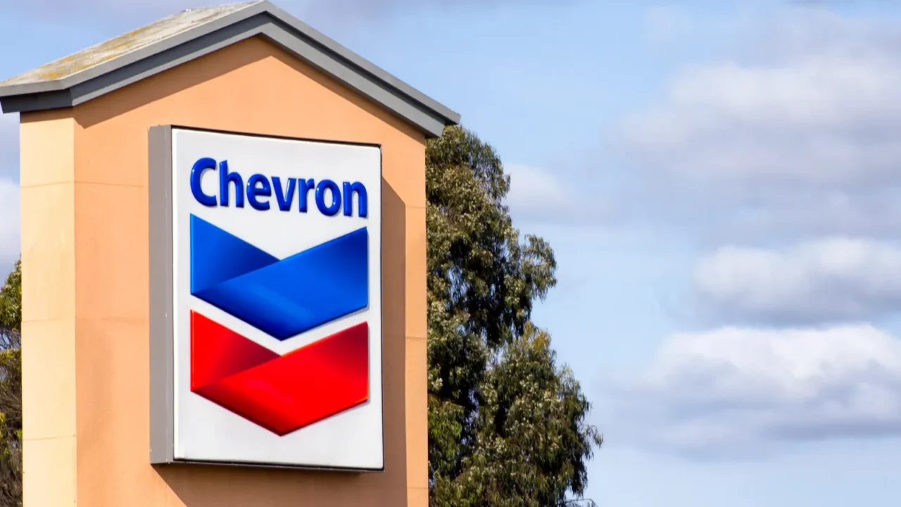 chevron gas station sign