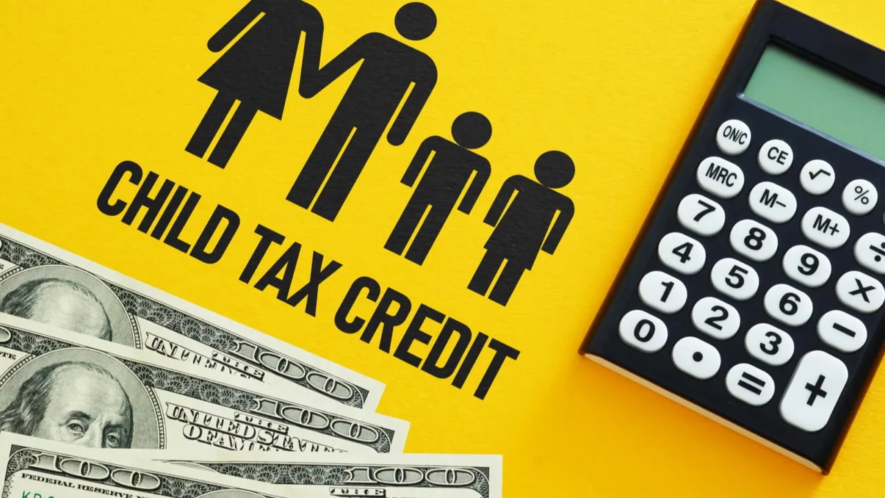 child tax credit is shown with a text