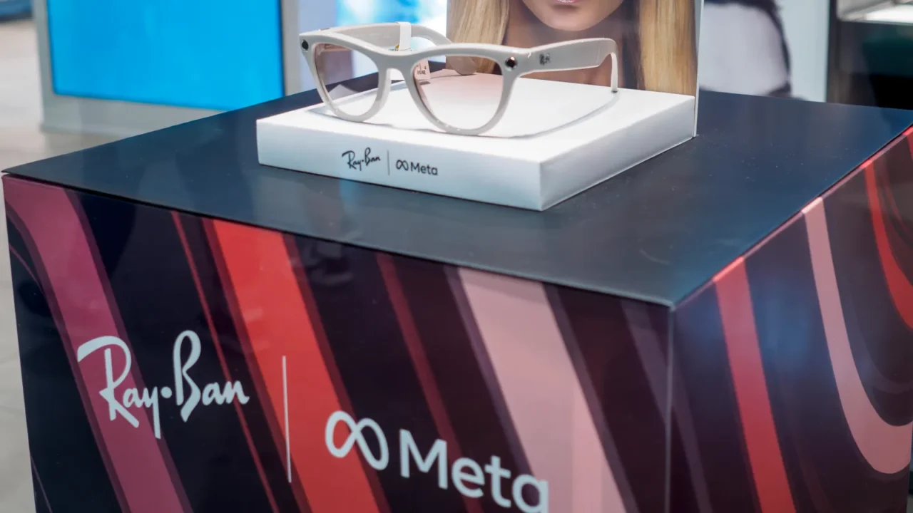 cremona italy july 29th 2024 sleek display in opticians shop