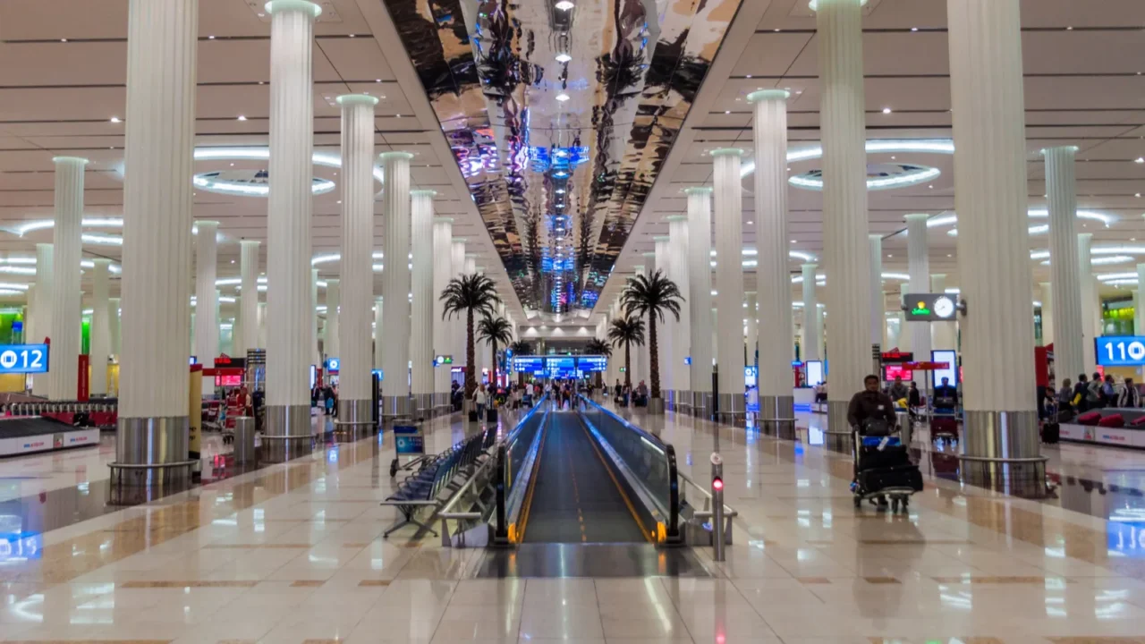 dubai uae  october 21 2016 baggage reclaim area of