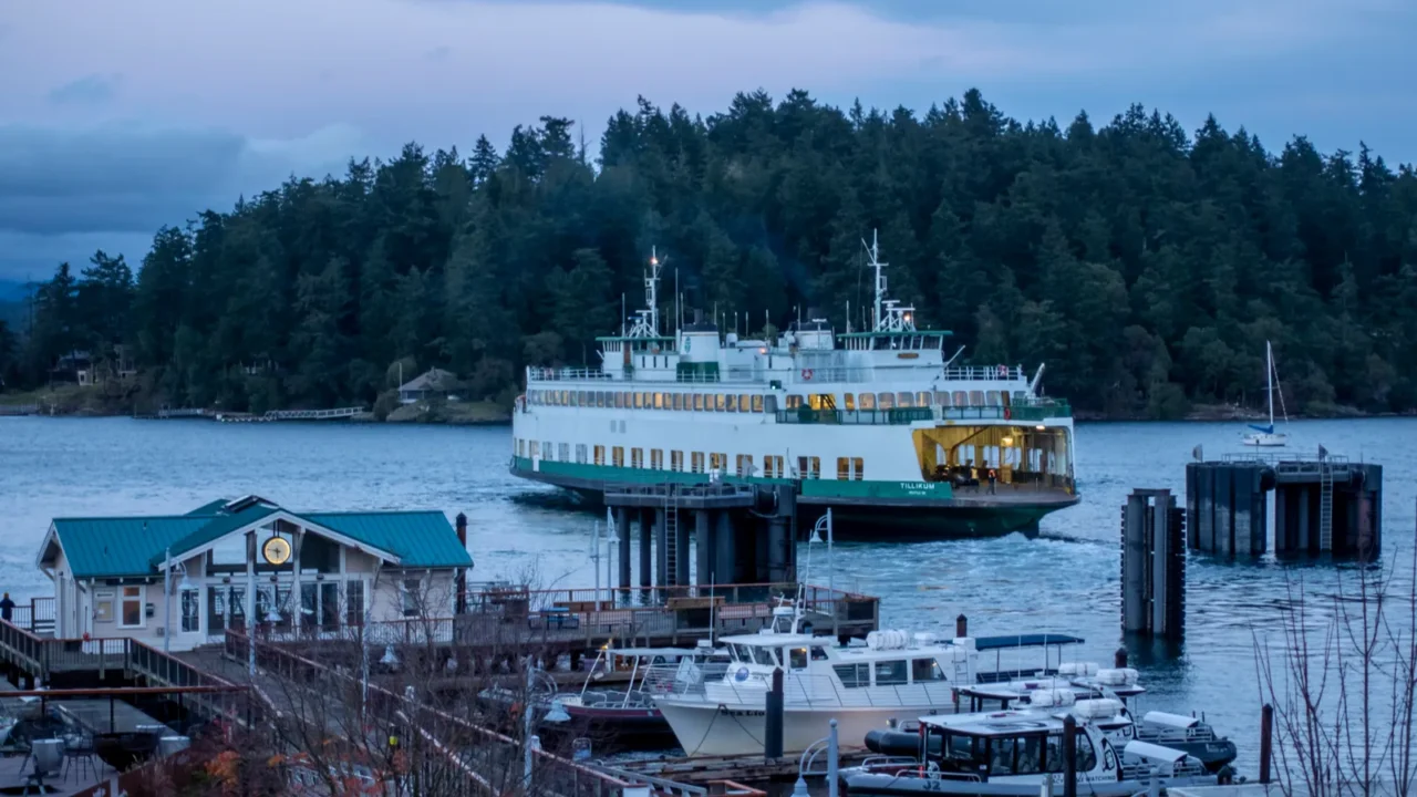 friday harbor wa usa  circa november 2021 view of