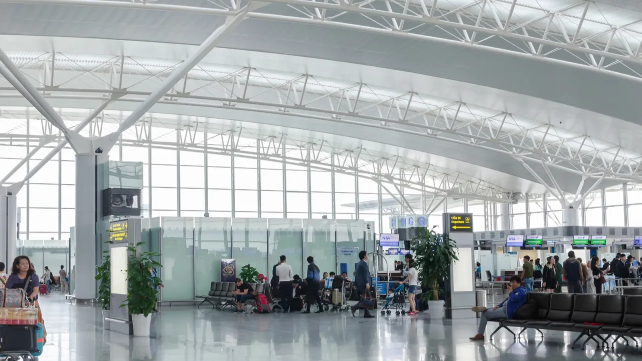 hanoivietnam november 62017 passengers can seen checking in