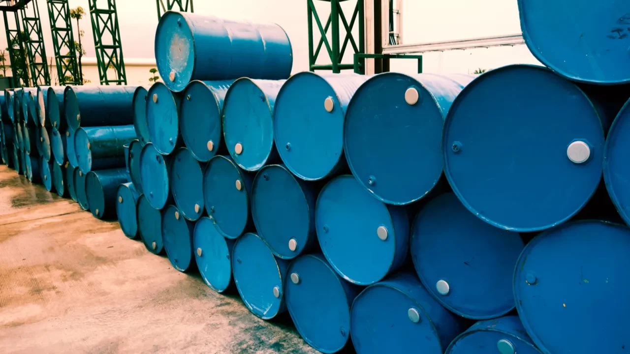 industry oil barrels or chemical drums