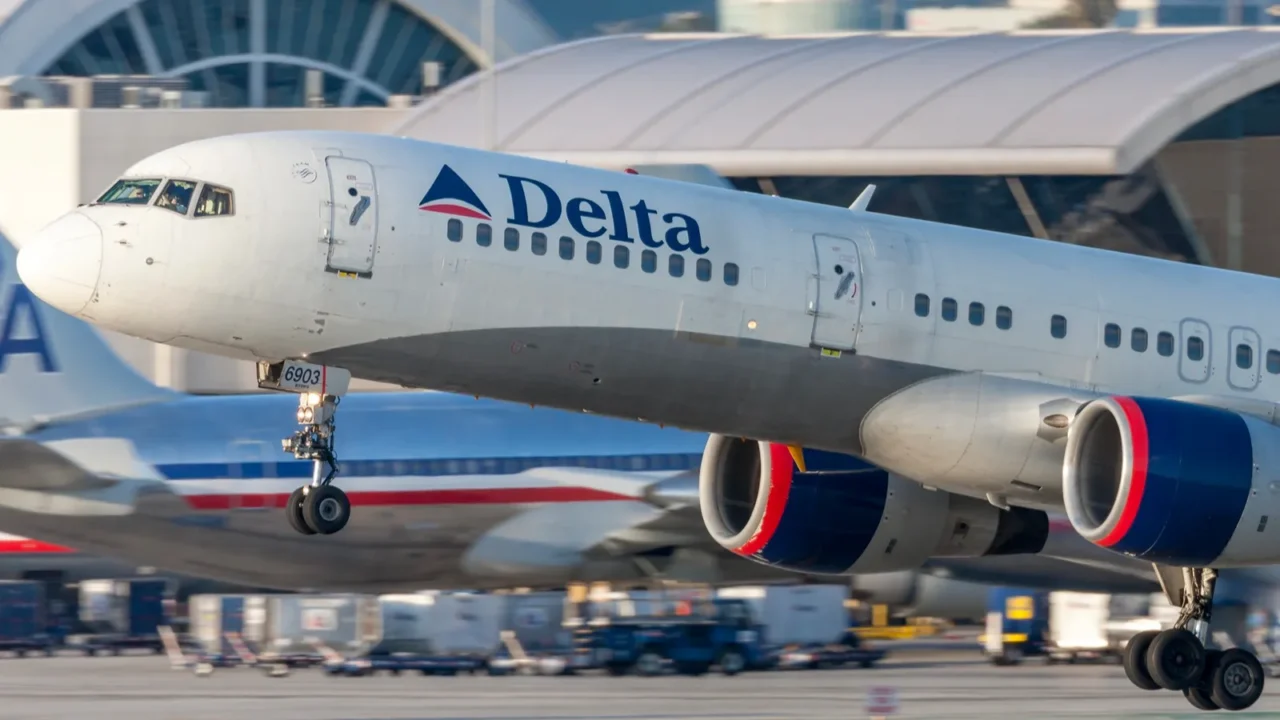 los angeles california usa march 10 2010 delta air