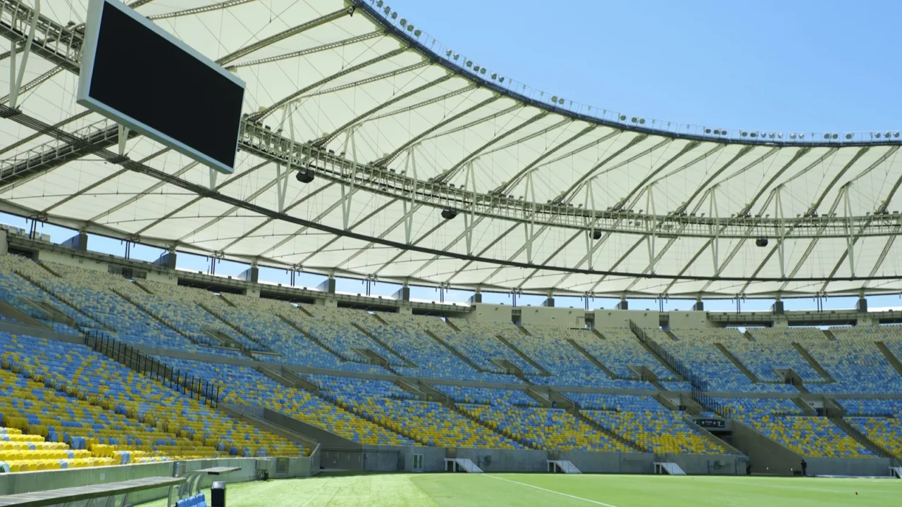 maracana football stadium seating and pitch