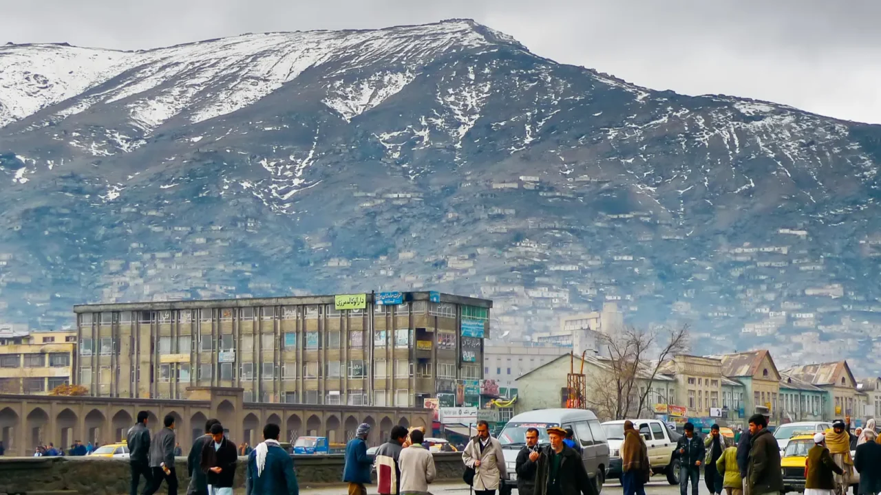 kabulafghanistanmarch 3 2009 the one of central streets