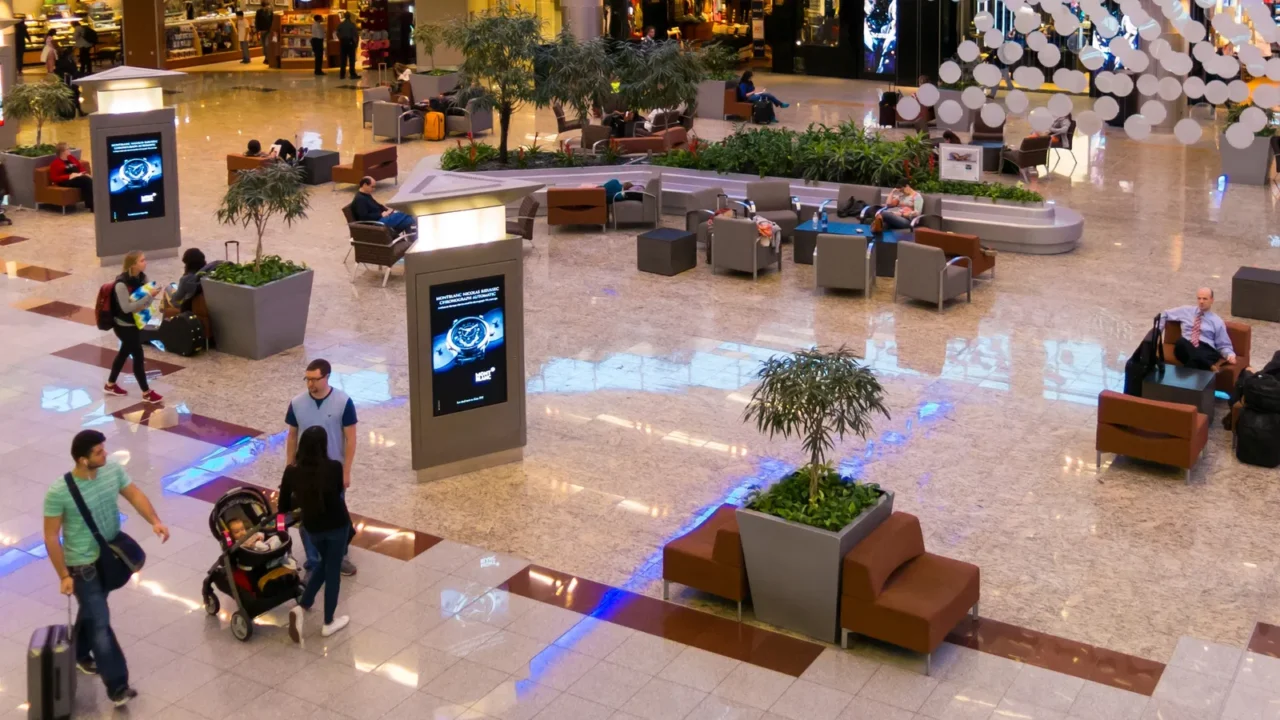 maynard jackson international terminal on atlanta airport usa