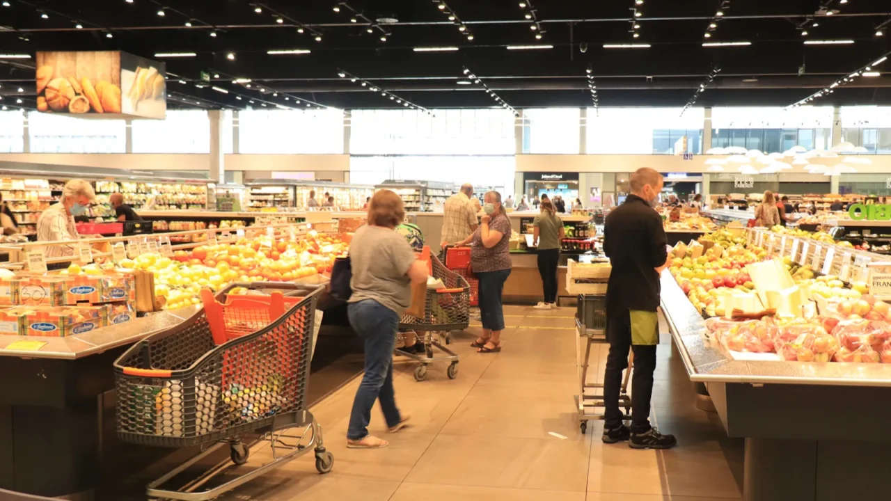 moulinsavermes france  september 11th 2021 fruit and vegetables department