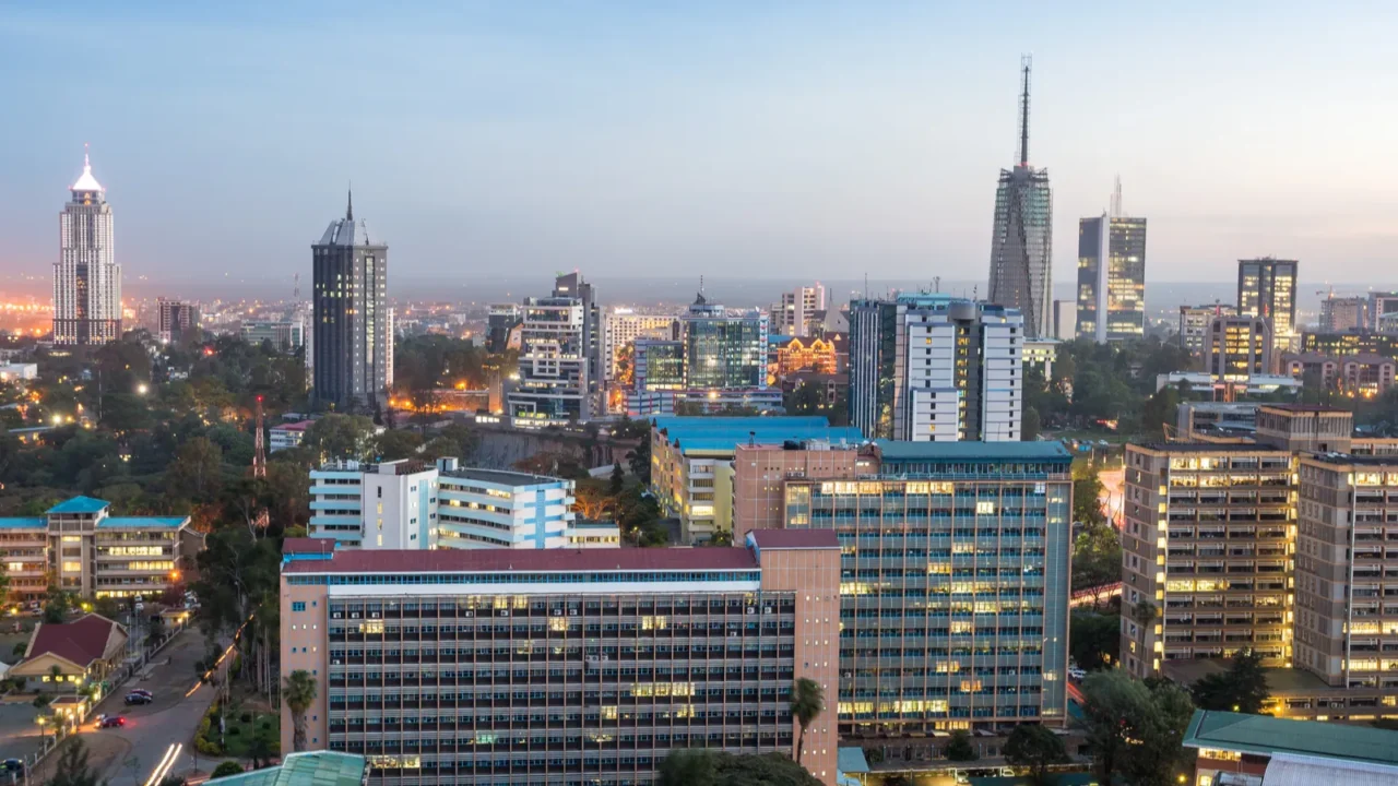 nairobi cityscape  capital city of kenya