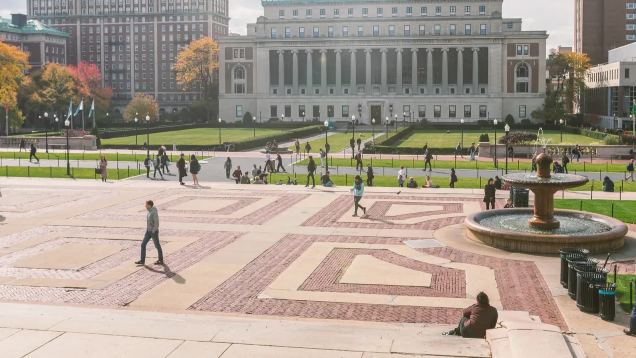 new york usa october 2015 butler library and columbia