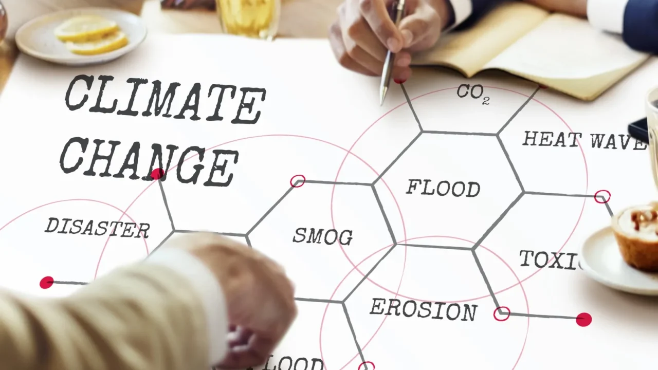 people brainstorming at table