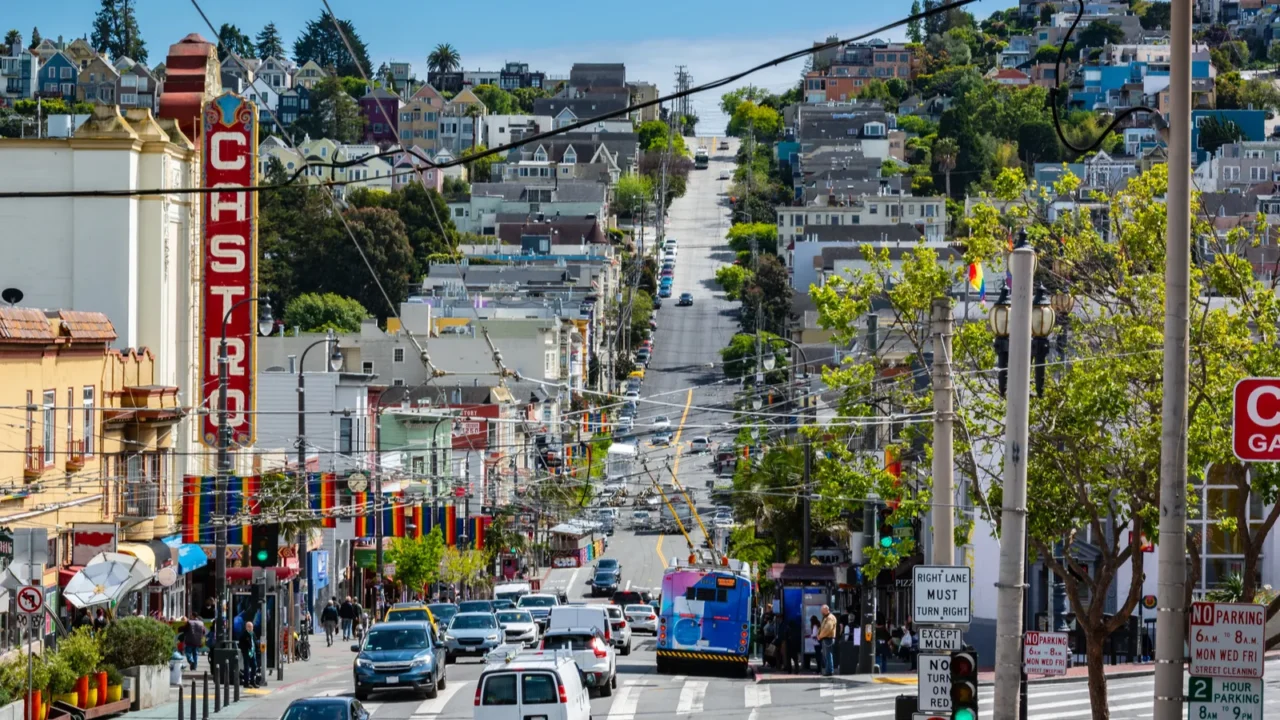 san franciscocaliforniausa  april 24 2022  view of castro
