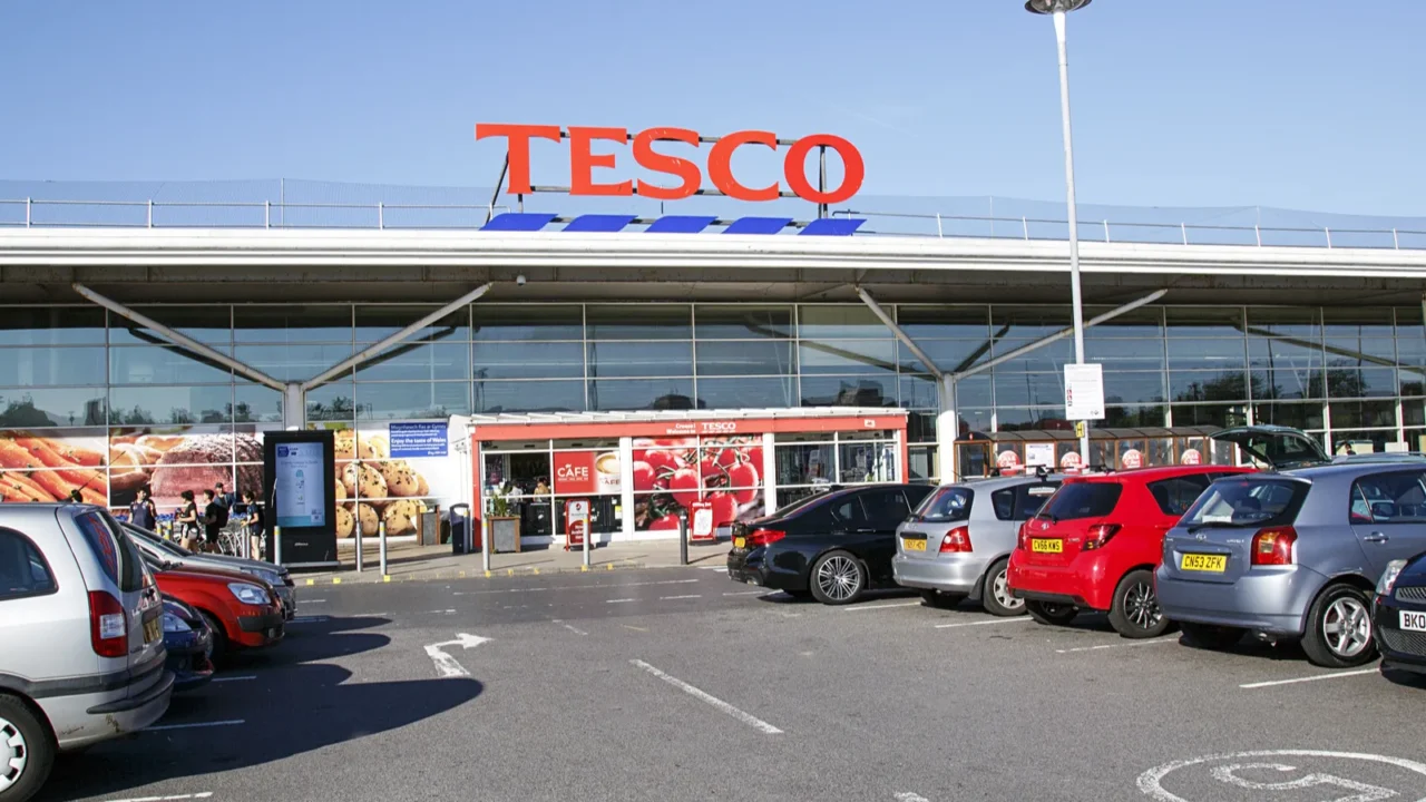 swansea uk june 17 2017 front view of a tesco