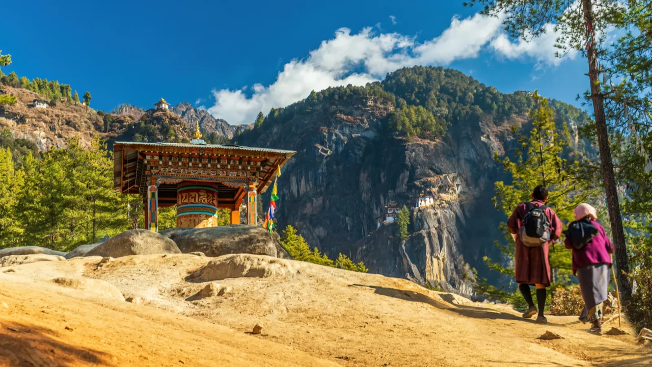 taktshang goemba or tigers nest monastery in paro bhutan